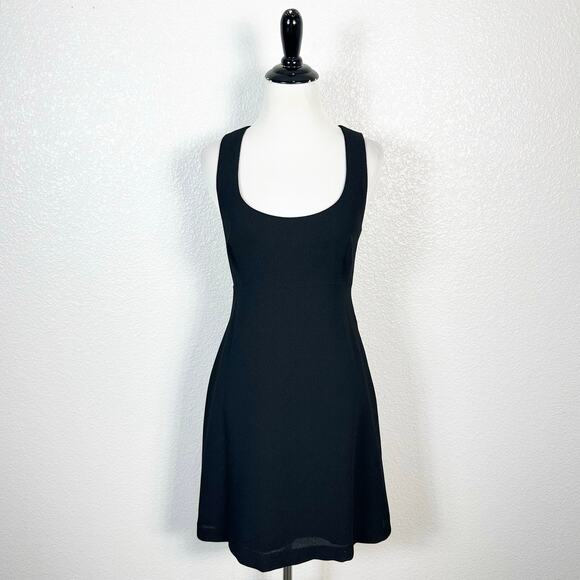 90s Nicole Miller Vintage Womens Babydoll Scoop Neck Mini Dress Black USA Made 6 - Picture 1 of 13